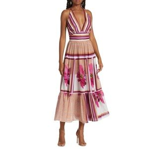 Silvia Tcherassi Multicolor Backless Dress